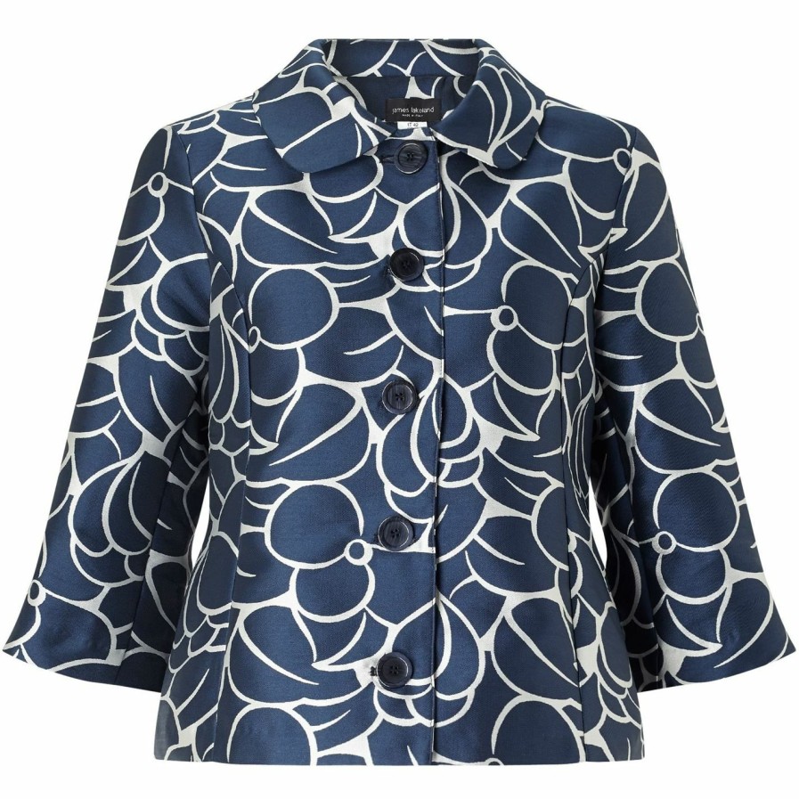 Hot * James Lakeland Taffeta Jacquard Jacket