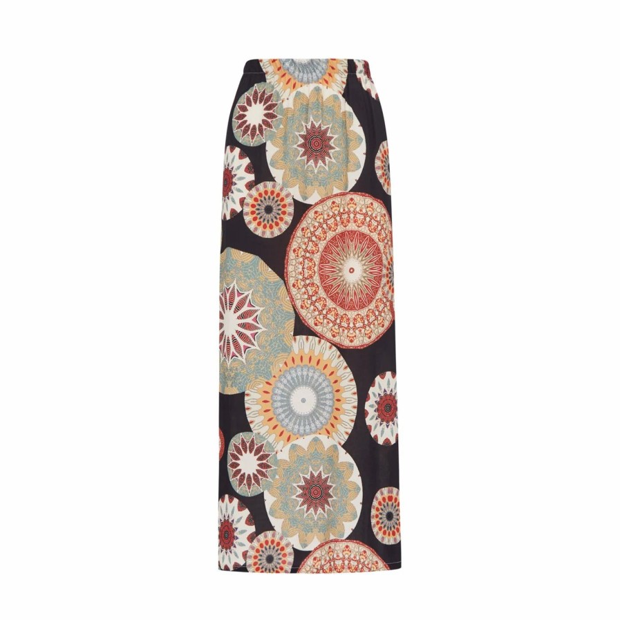 Clearance * James Lakeland Fantasy Side Split Maxi Skirt