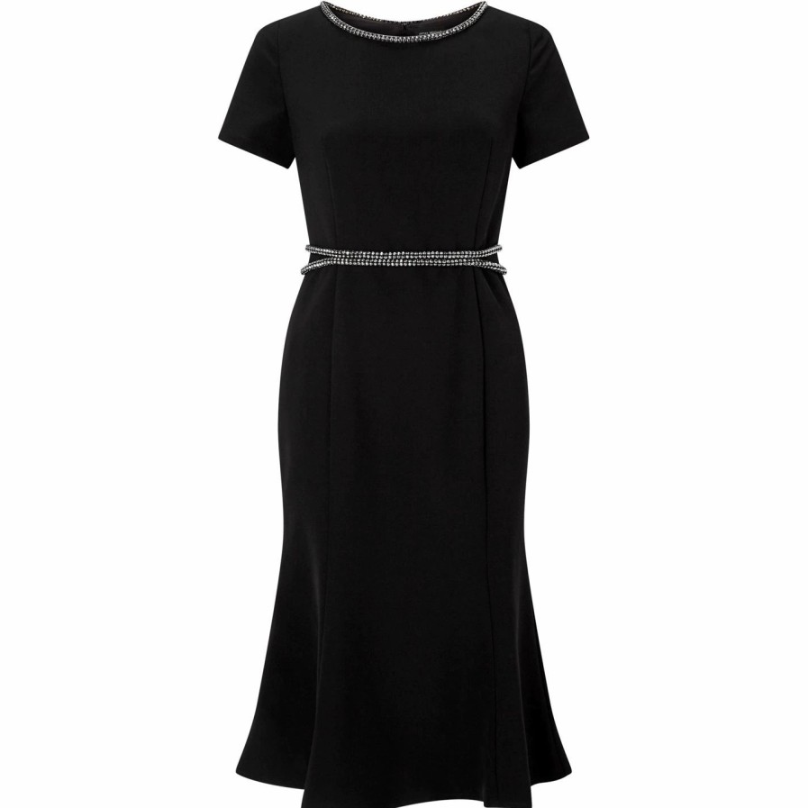 Hot * James Lakeland Woven Dress With Beaded Waist