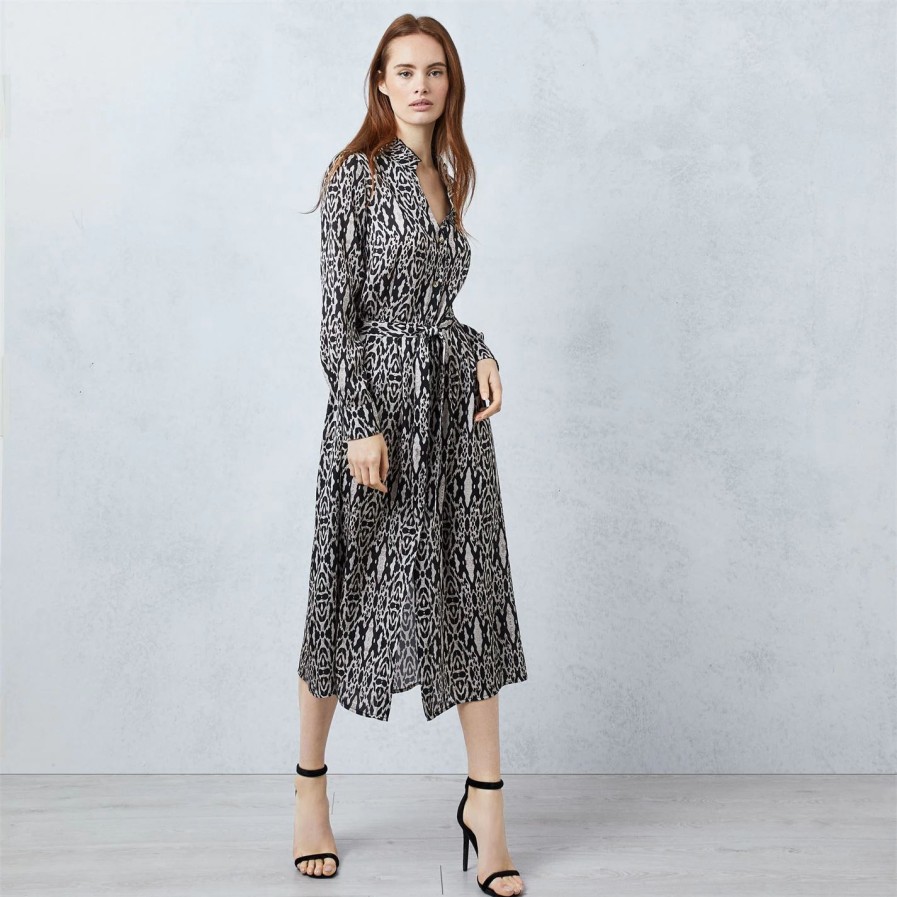 Wholesale * James Lakeland Tribal Long Sleeve Midi Dress