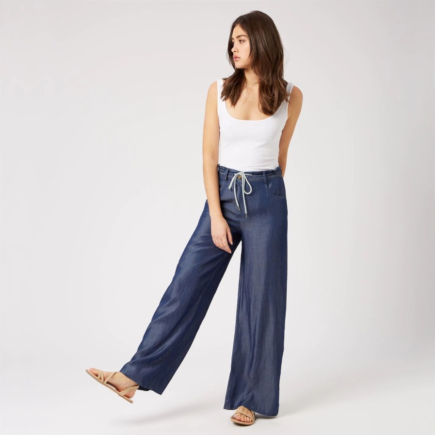 Online * James Lakeland Drawstring Denim Trousers