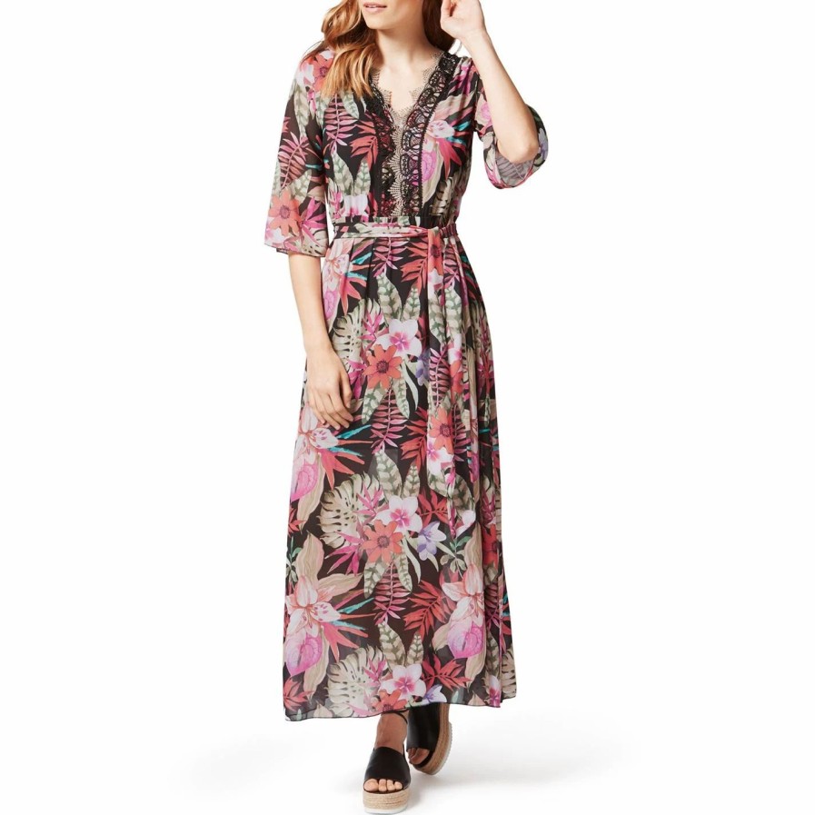 Clearance * James Lakeland Floral Print Maxi Dress