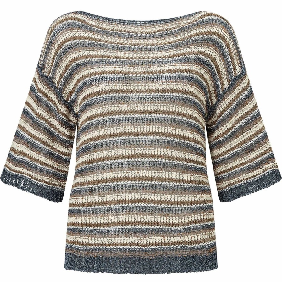 Best * James Lakeland Lurex Stripe Knit Jumper