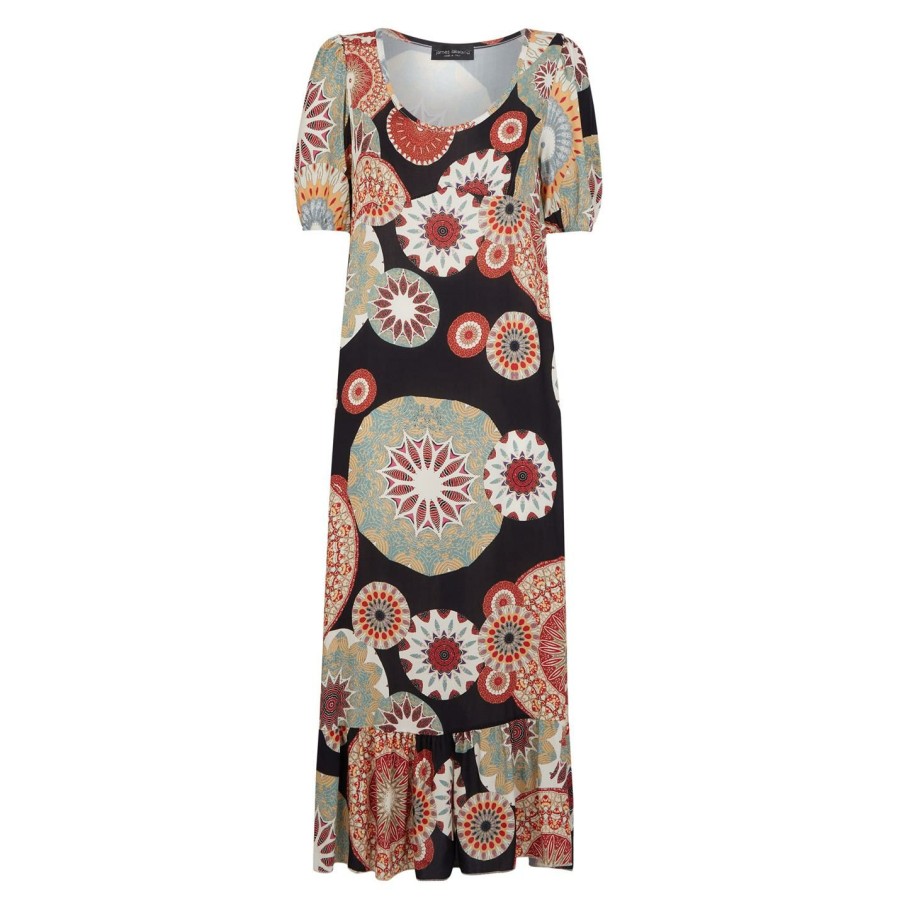 Hot * James Lakeland Fantasy Maxi Print Dress