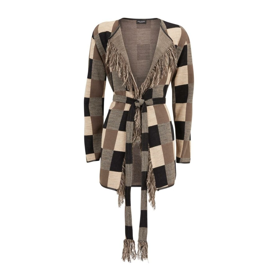 Wholesale * James Lakeland Fringe Belted Cardigan