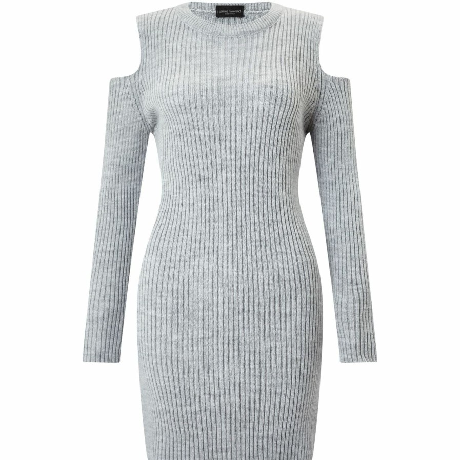 Best * James Lakeland Cold Shoulder Knit Dress