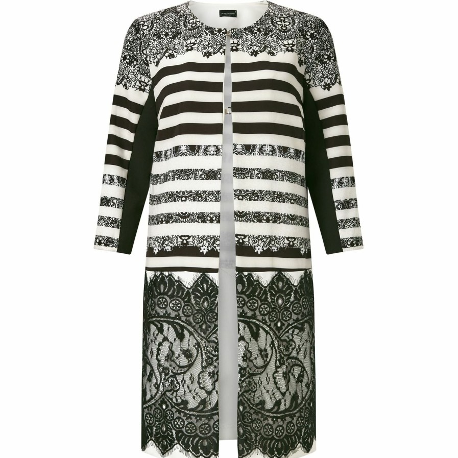 New * James Lakeland Print Lace Panel Trench