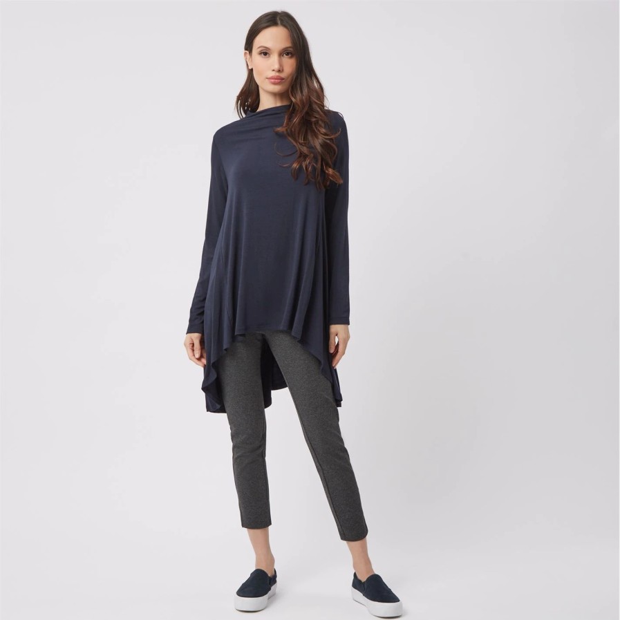 Clearance * James Lakeland Asymmetrical Long Jersey Top