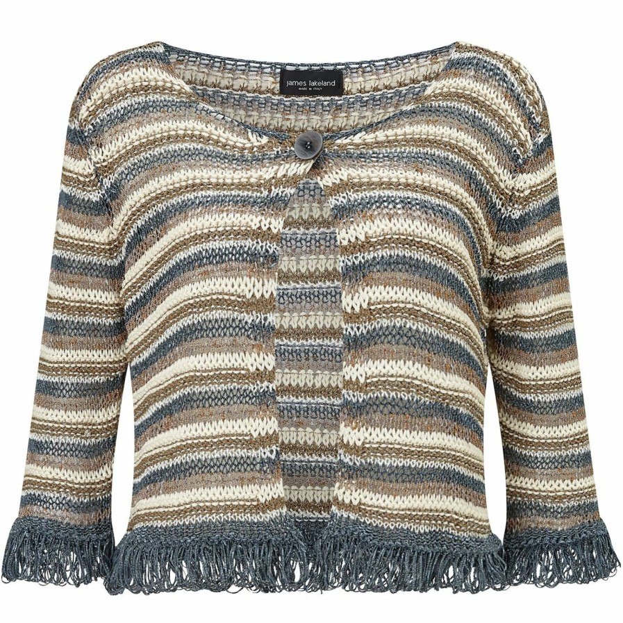 Best * James Lakeland Lurex Stripy Cardigan