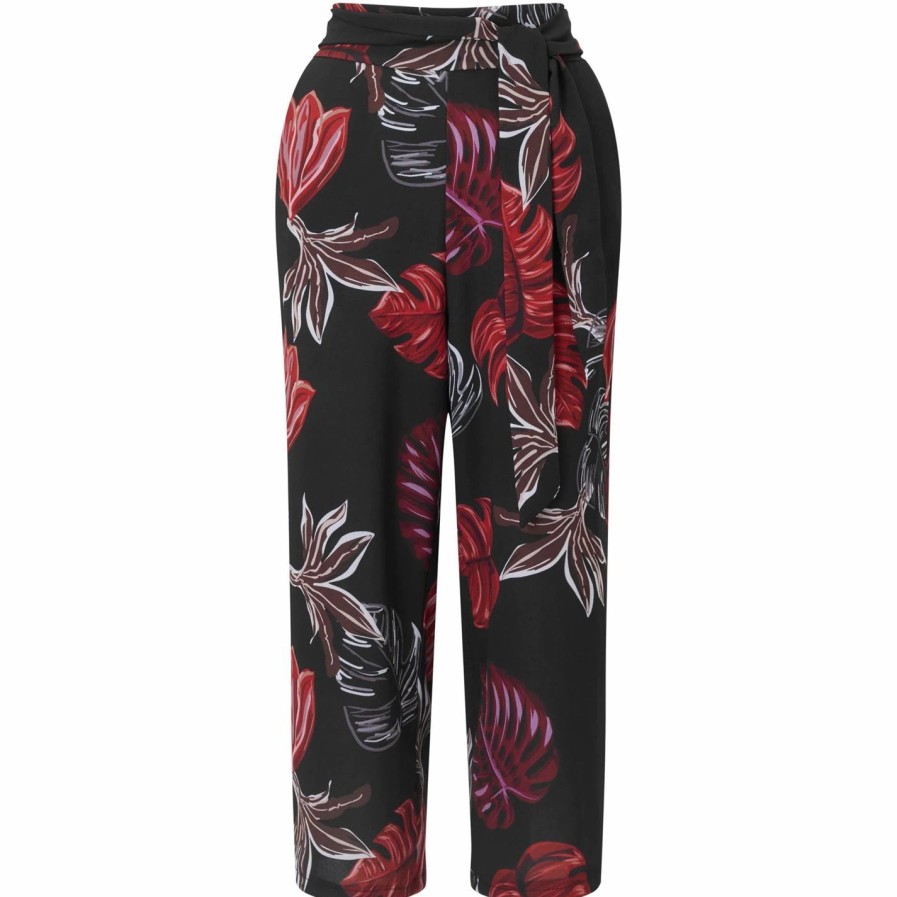 Hot * James Lakeland Printed Bow Waist Culottes