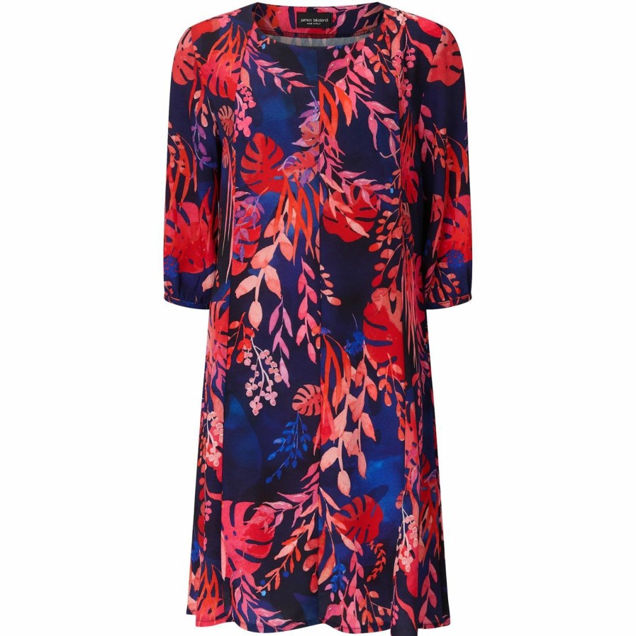 Hot * James Lakeland Tropical Print Shift Dress