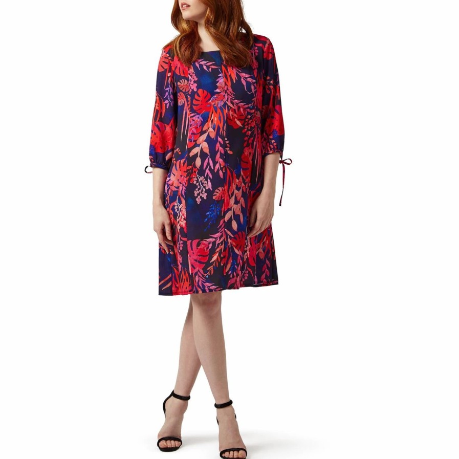 Hot * James Lakeland Tropical Print Shift Dress