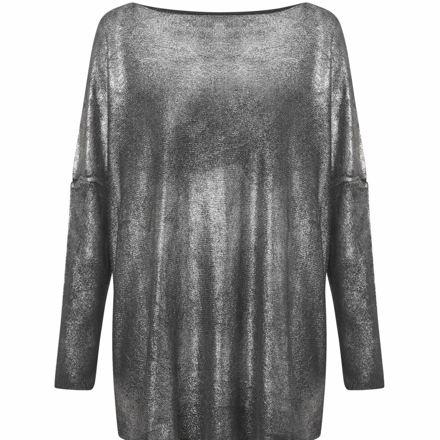 Best * James Lakeland Spray Lurex Loose Knit Jumper