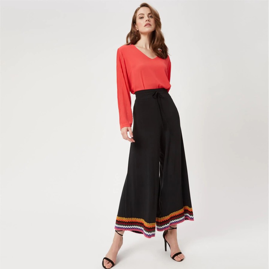 New * James Lakeland Crochet Trim Trousers