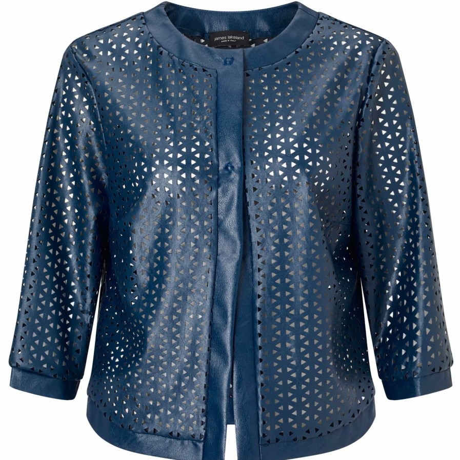 Hot * James Lakeland Openwork Eco Leather Jacket