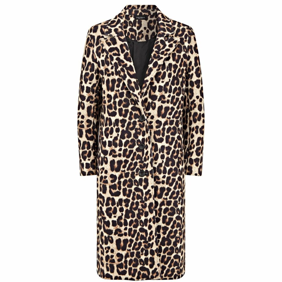 Clearance * James Lakeland Leopard Print 3 Button Coat