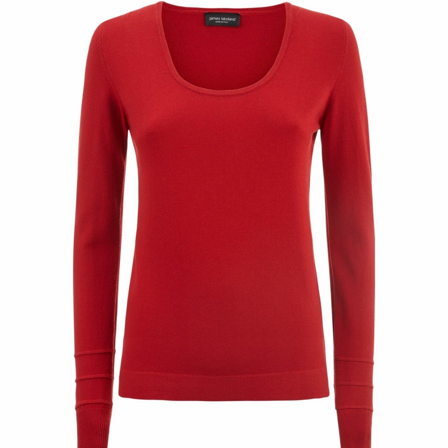 New * James Lakeland Scoop Neck Knit Jumper