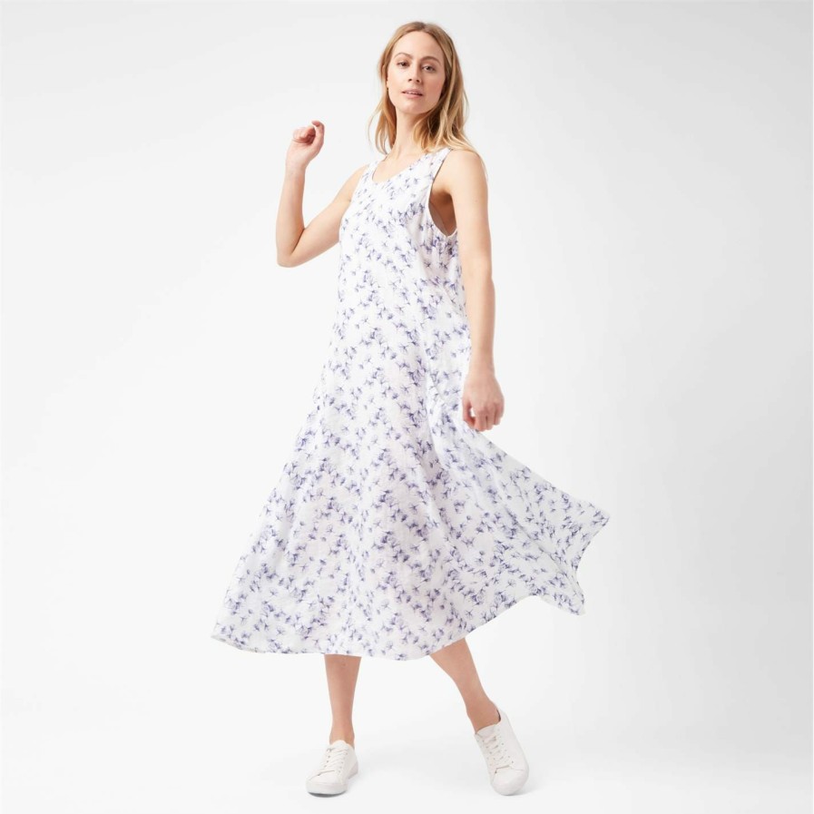 Hot * James Lakeland Maxi Linen Dress