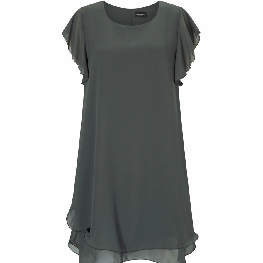 Online * James Lakeland Ruffle Sleeve Dress