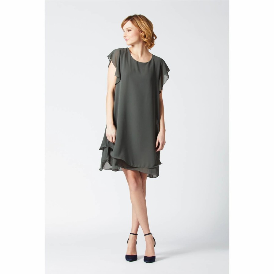 Online * James Lakeland Ruffle Sleeve Dress