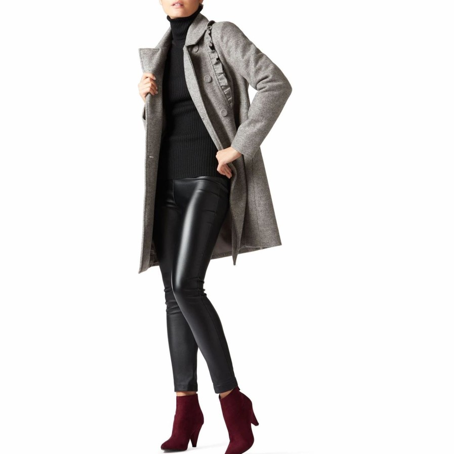 New * James Lakeland Ruffle Front Coat