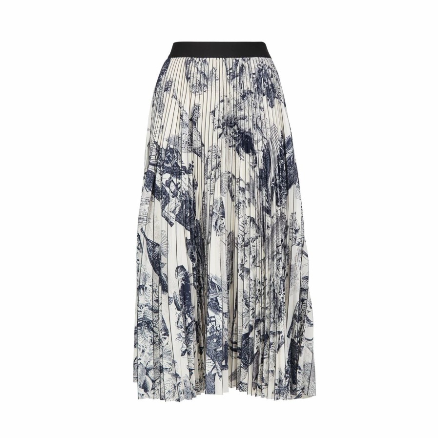 Hot * James Lakeland Pleated Midi Skirt