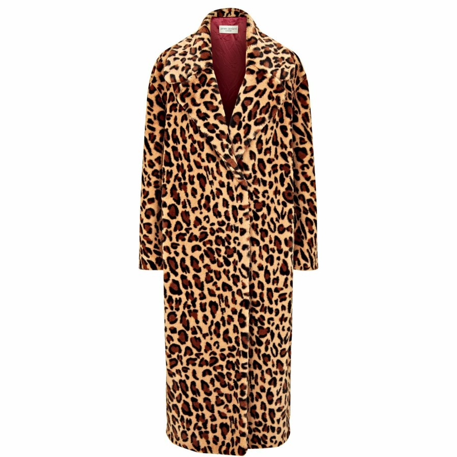 Best * James Lakeland Leopard Faux Fur Coat