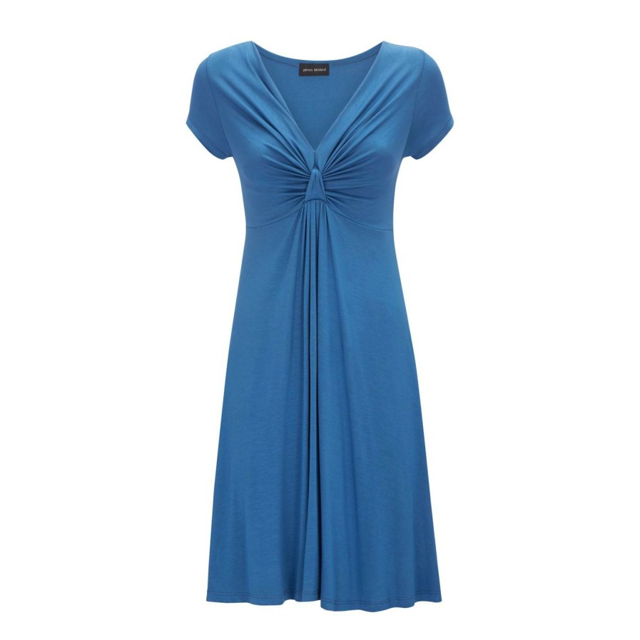 Hot * James Lakeland V Knot Jersey Cap Sleeve Dress