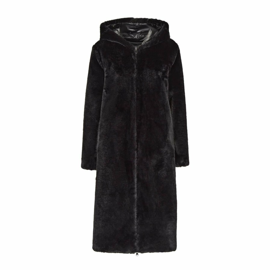 Clearance * James Lakeland Reversible Long Faux Fur Coat