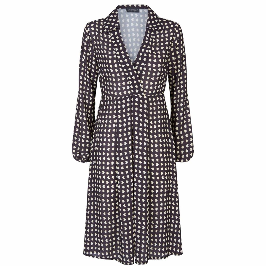 Best * James Lakeland V-Neck Geo Print Dress