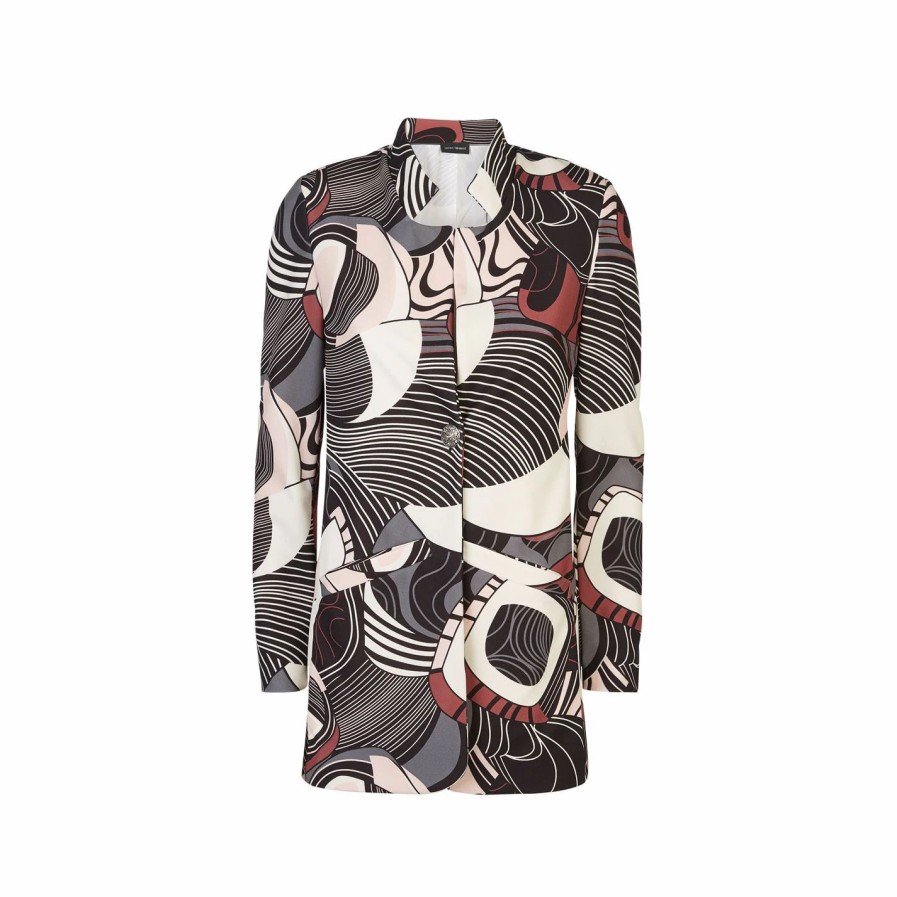 Best * James Lakeland Abstract Print Tailored Jacket