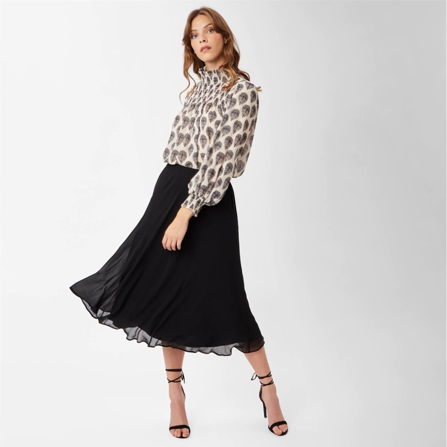 Hot * James Lakeland Chiffon Midi Skirt