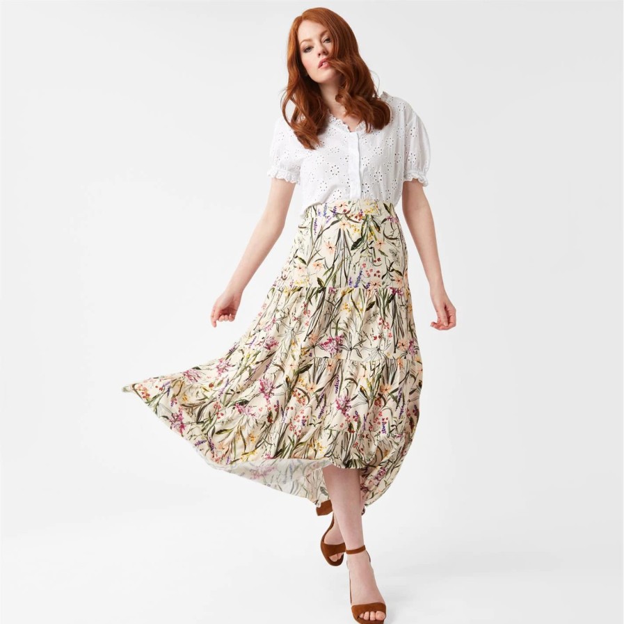 Best * James Lakeland Floral Maxi Skirt