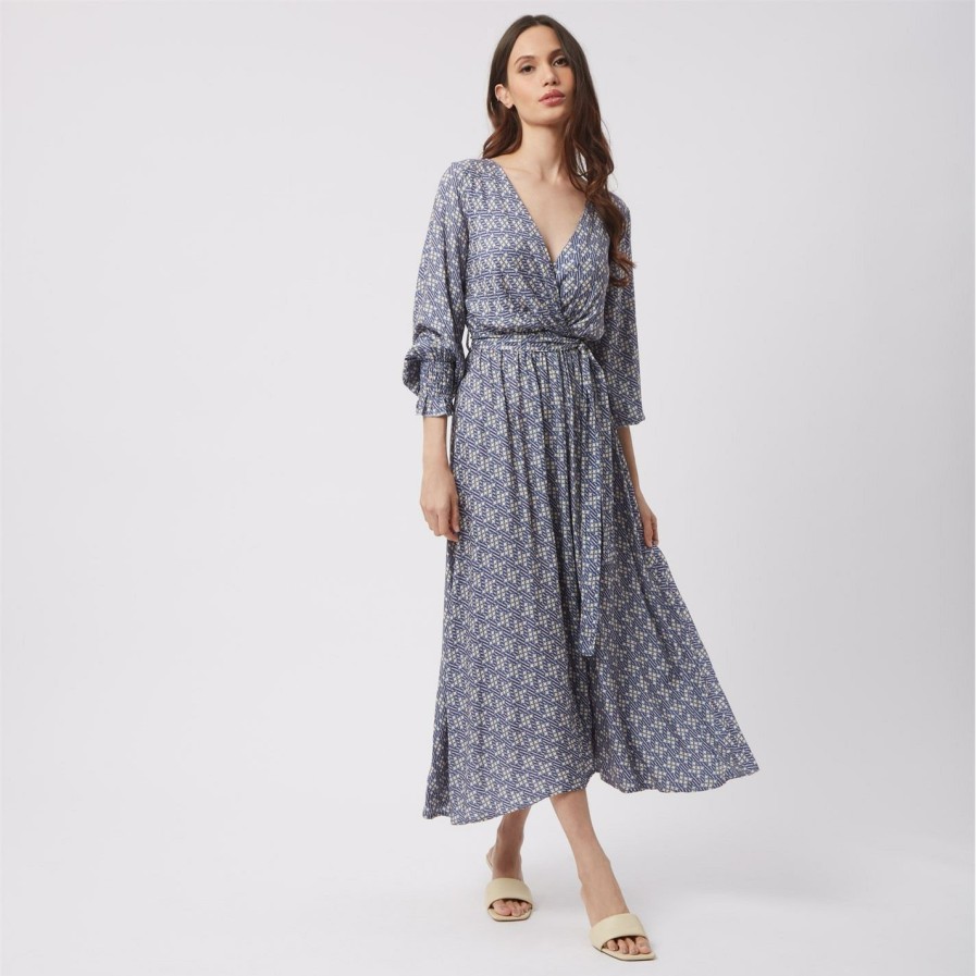 New * James Lakeland Belted Maxi Dress