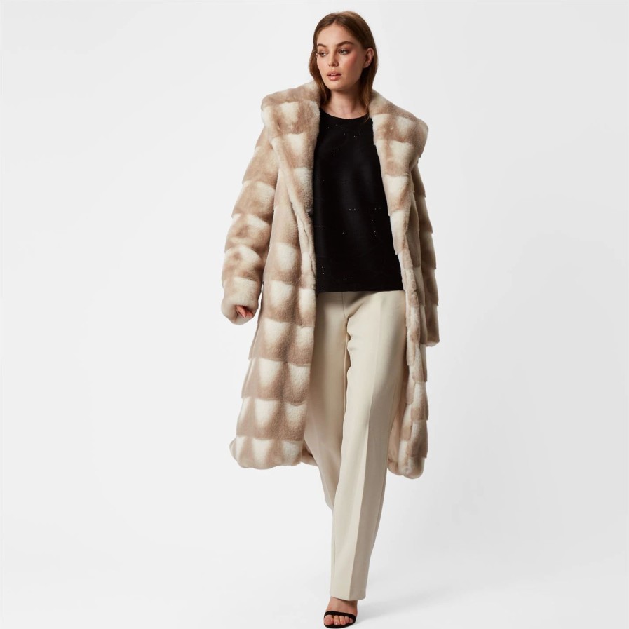 Wholesale * James Lakeland Faux Fur 2 Tone Coat