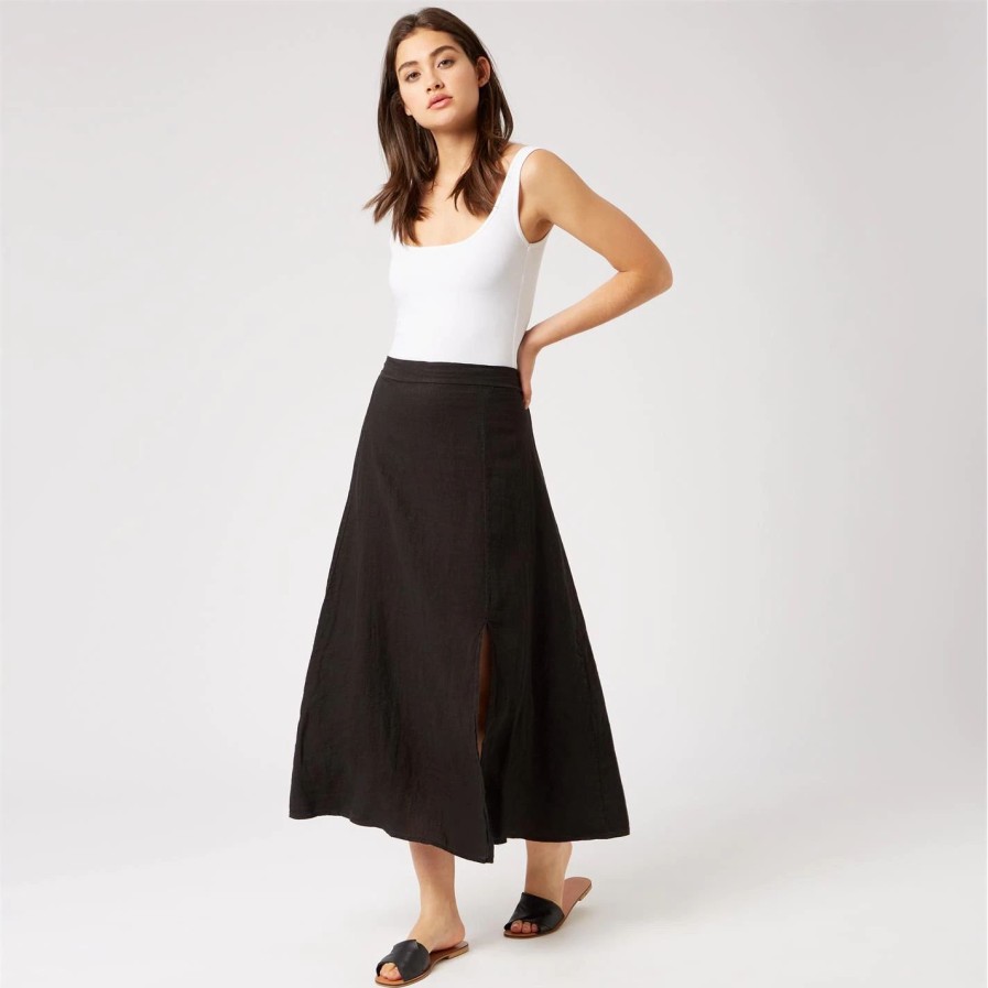 Best * James Lakeland Maxi Linen Skirt