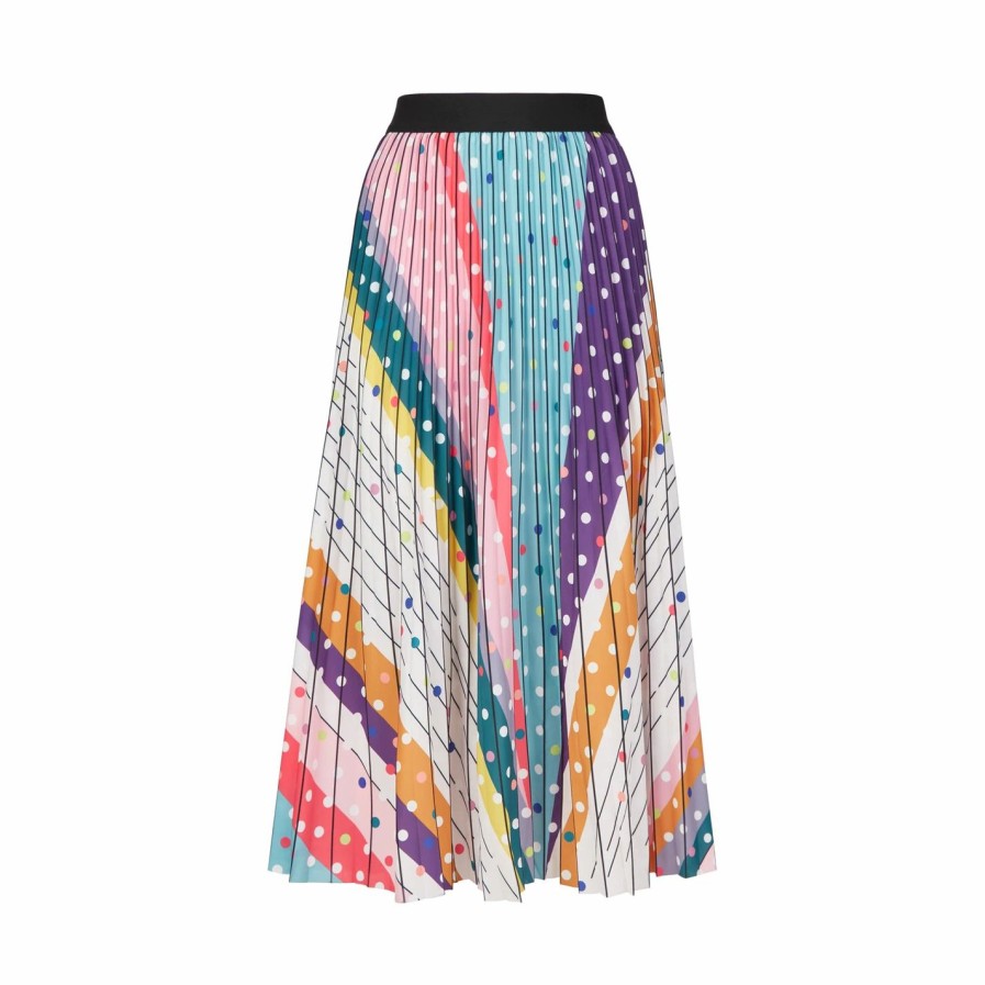 Online * James Lakeland Pleated Midi Skirt