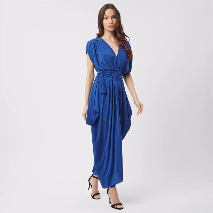 New * James Lakeland Batwing Pleated Maxi Dress