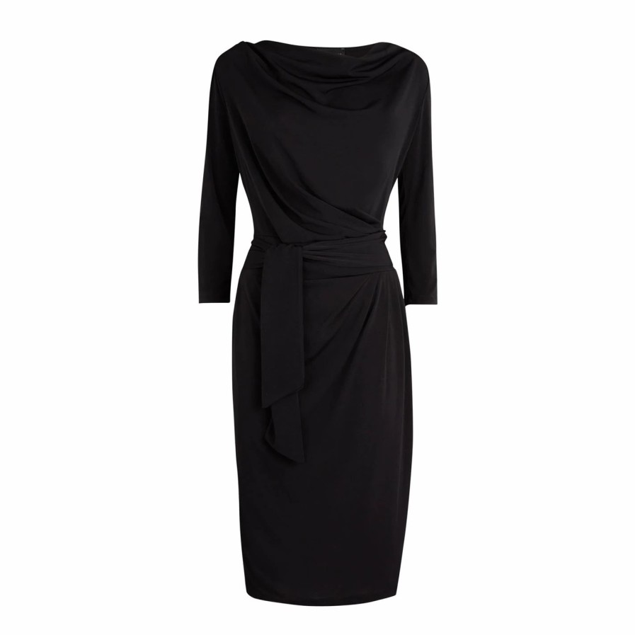 Clearance * James Lakeland Ruched Belt Dress