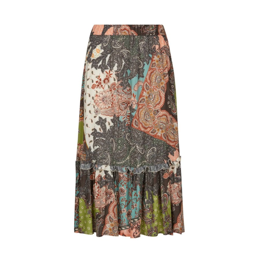 Online * James Lakeland Paisley Tiered Skirt