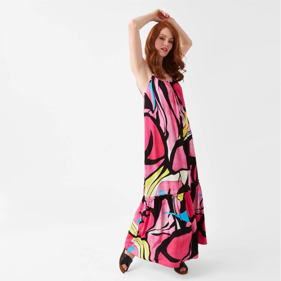 Clearance * James Lakeland Printed Maxi Sun Dress