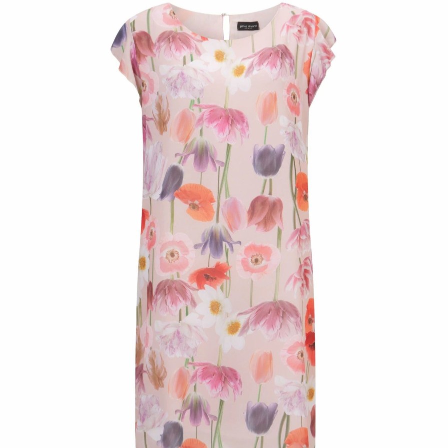 Hot * James Lakeland Floral Cold Shoulder Dress