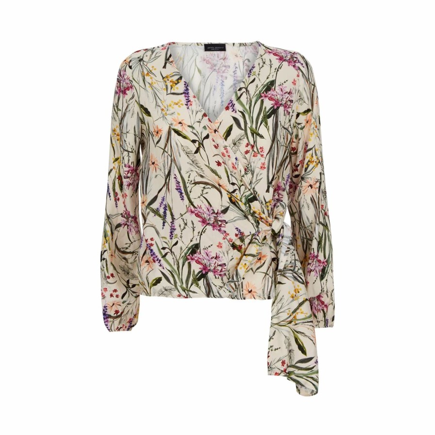 Wholesale * James Lakeland Floral Wrap Top