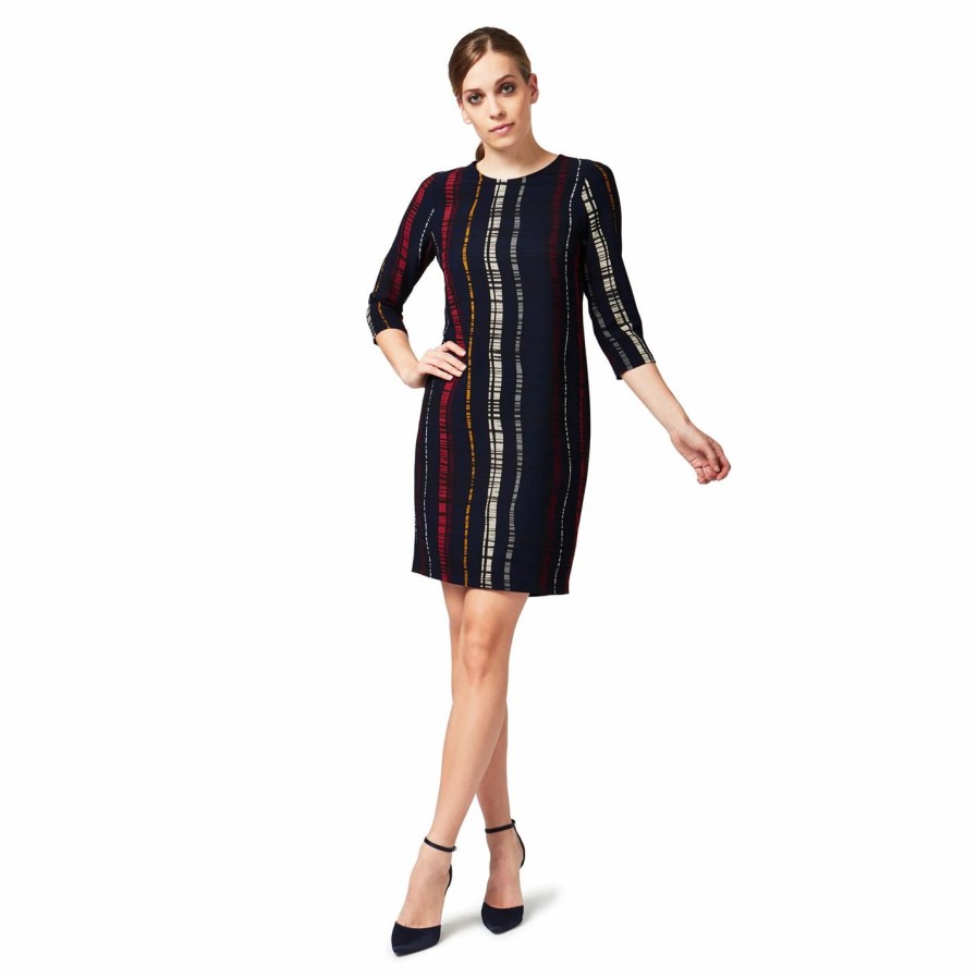 Clearance * James Lakeland Stripe Print Dress